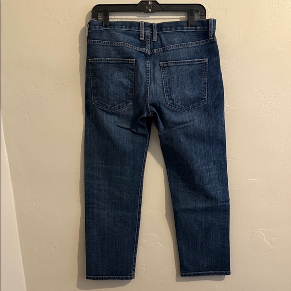Current/Elliott The Boyfriend Dark Blue Straight Jeans Woman 27 - Picture 7 of 10